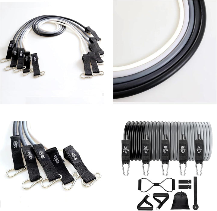 Set colgable de bandas de resistencia para fitness – Veltrix