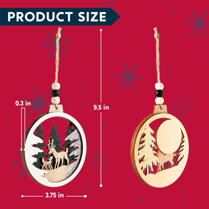 Rendier & Kerstman Ornamenten Set - JollyJoy