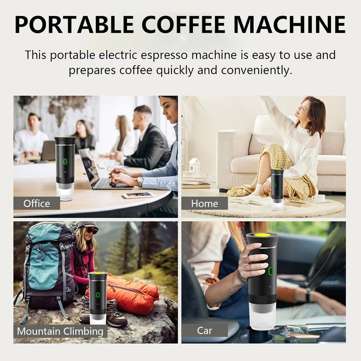 Cafetera espresso portátil 3 en 1 con batería recargable – Raverno