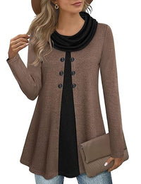 Stijlvolle Colorblock Pullover Sweatshirt voor Dames - Bella