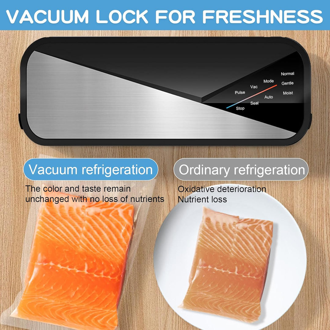 Machine sous vide 6-en-1 avec puissance d'aspiration de 80kPa et bandes de soudure de 30cm – Fresvyn