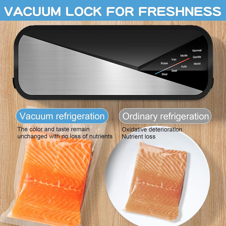 Machine sous vide 6-en-1 avec puissance d'aspiration de 80kPa et bandes de soudure de 30cm – Fresvyn