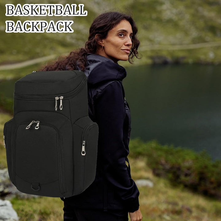 Mochila de baloncesto para hombre – Bolsa deportiva grande de 30L con base impermeable – Draycor