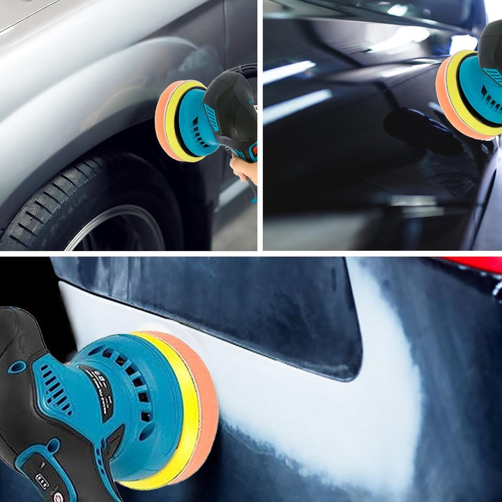 Wireless Car Polisher with Dual Batteries and 8-Speed Control – Torvex