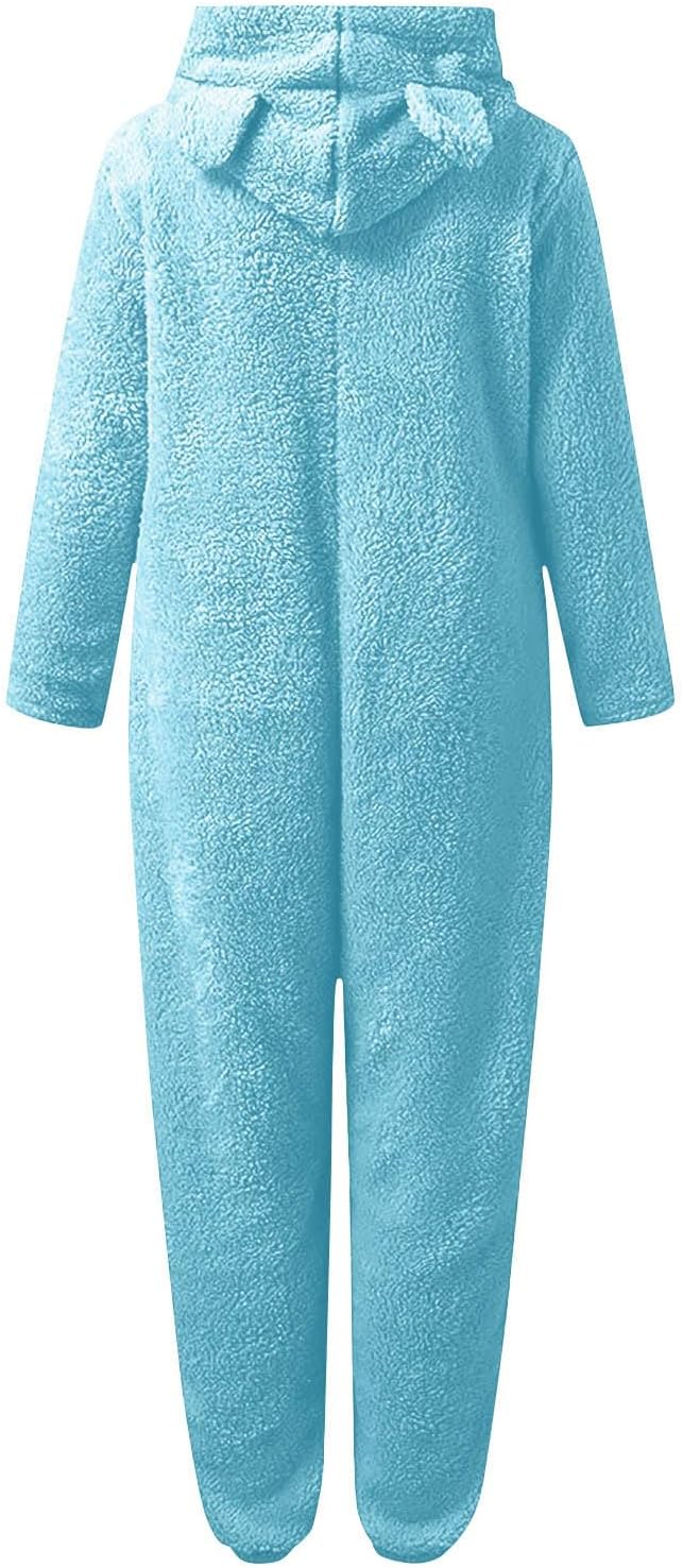 Sherpa Fuzzy Onesie with Hood - CozyCat