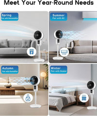 Verstelbare Staande Ventilator met 3D-Oscillatie – Aerion