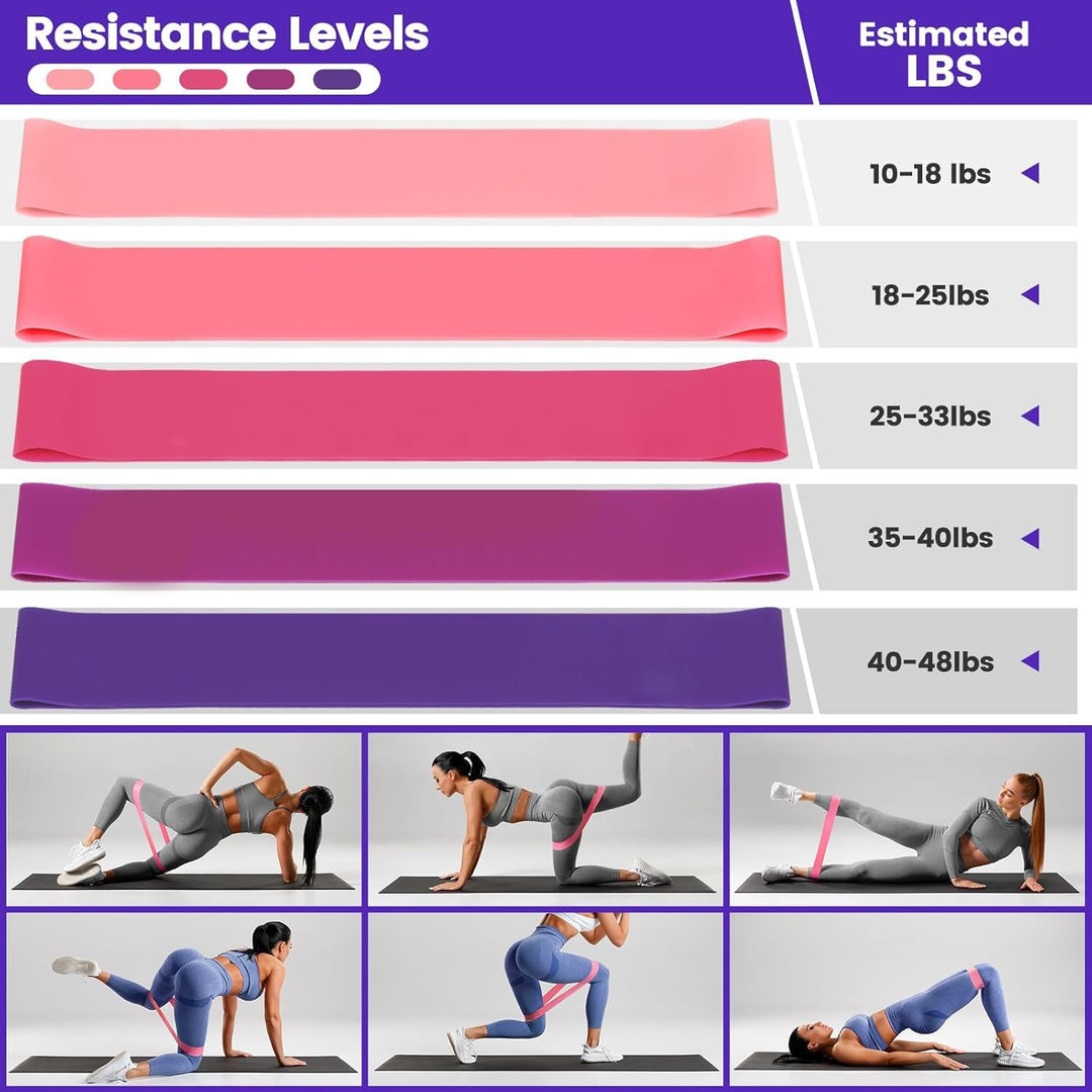 Set de pilates para casa de 9 piezas con aro, pelota, bandas y calcetines antideslizantes