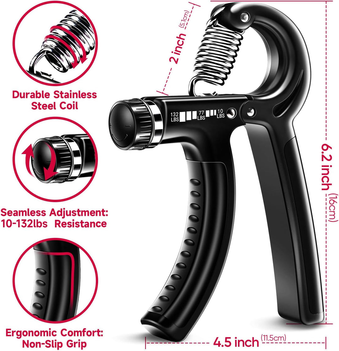 Adjustable Grip Strengthener Kit – 5-Pack