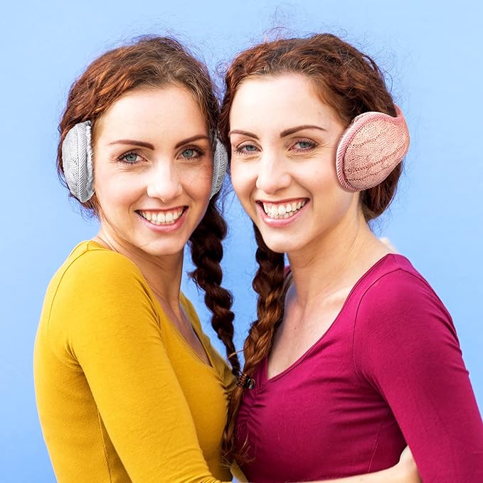 Unisex Foldable Knit Ear Warmers Set of 4 – BundleMuffs