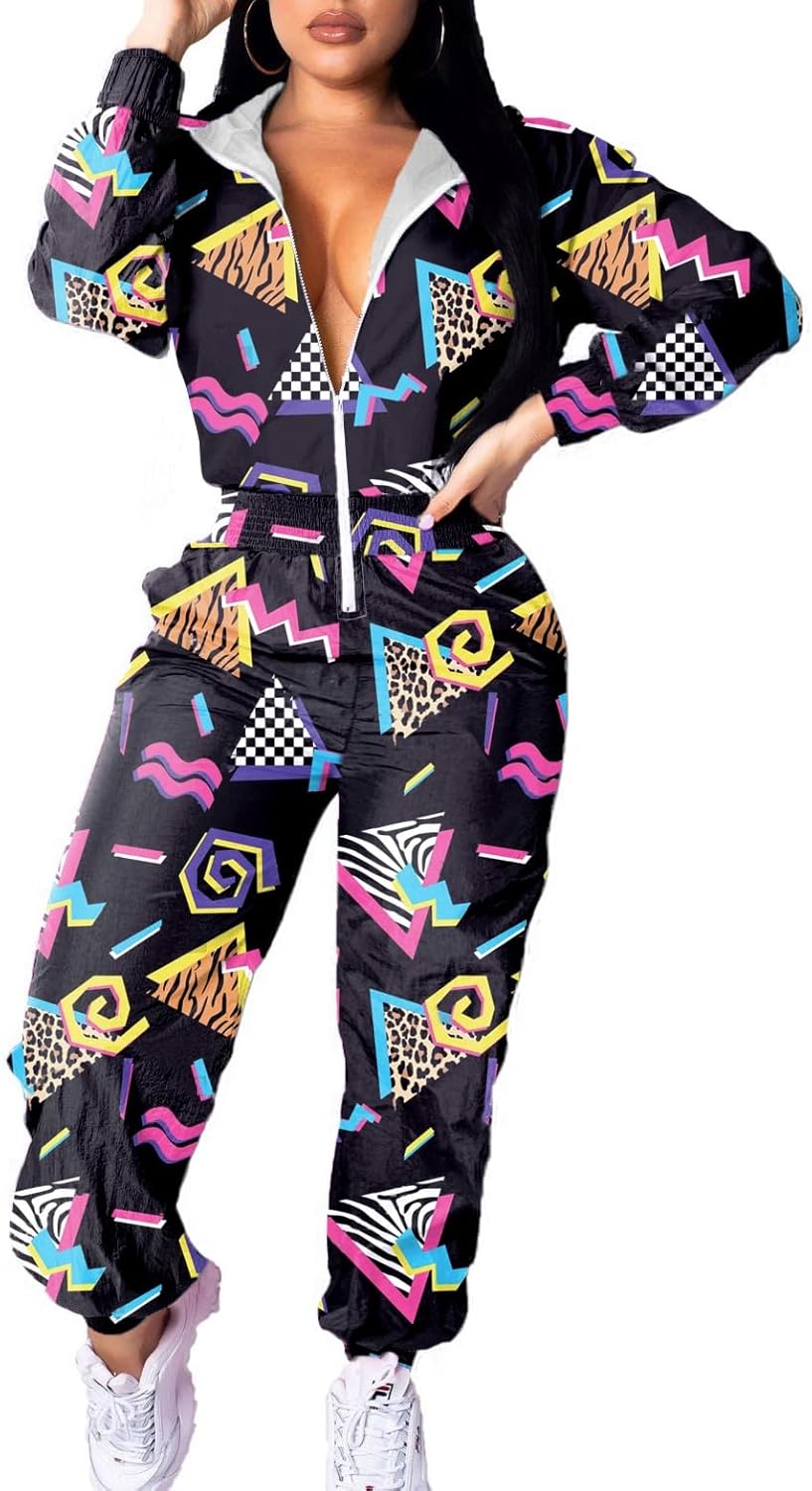Retro Women's Windbreaker Jumpsuit - Elodie