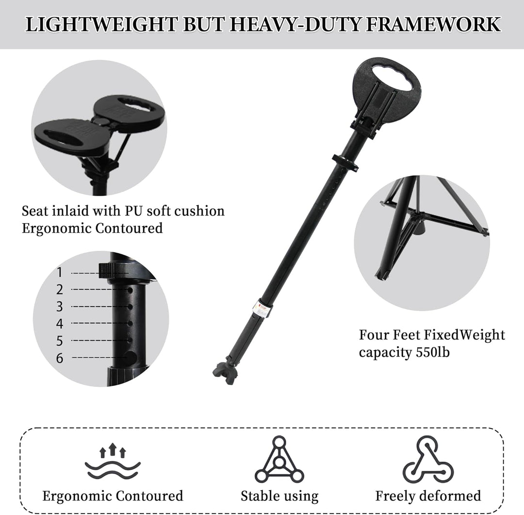 Bastón plegable con asiento – StepMate