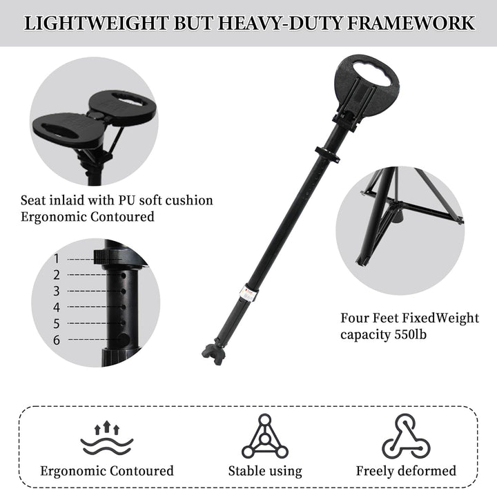 Bastón plegable con asiento – StepMate