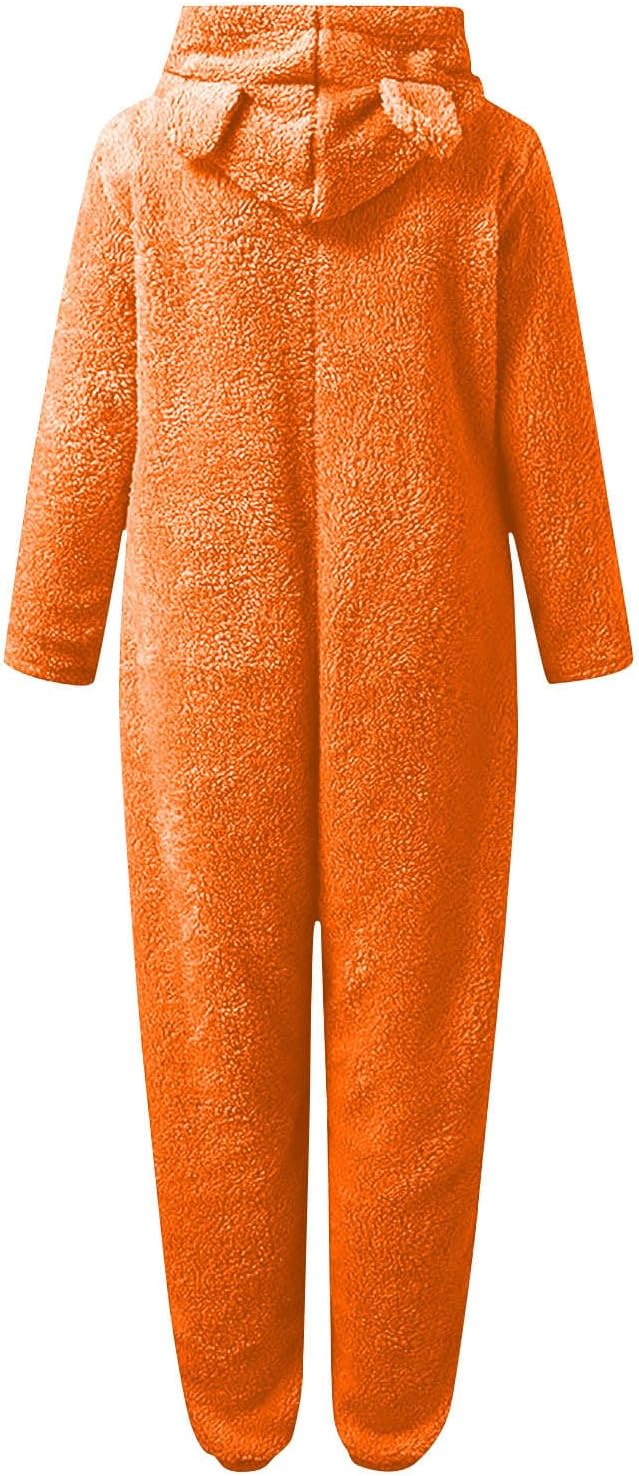 Sherpa Fuzzy Onesie with Hood - CozyCat
