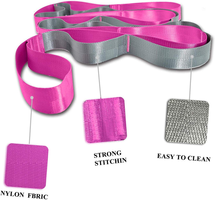 Yoga Stretch Band with 12 Loops