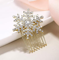 Winter Crystal Snowflake Hairpin - SnowGleam
