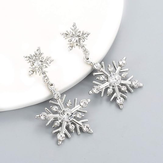 Winter Snowflake Earrings - FrostFlare