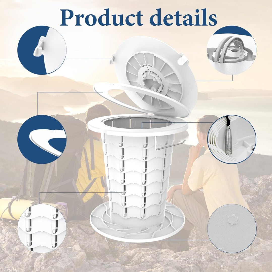 Inodoro portátil con altura ajustable – CampMate