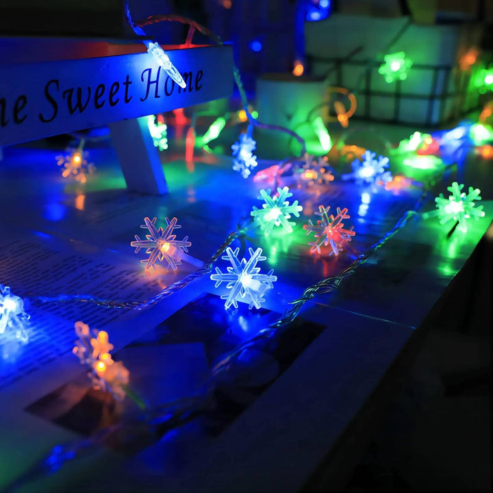 Sneeuwvlok LED Lichtslinger (6 m) - FrostyTwinkle