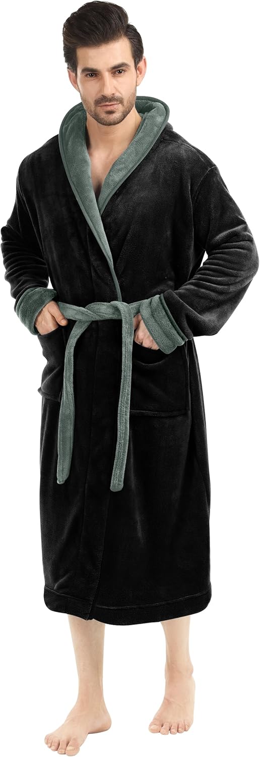 Comfortable Men's Fleece Bathrobe - Harry