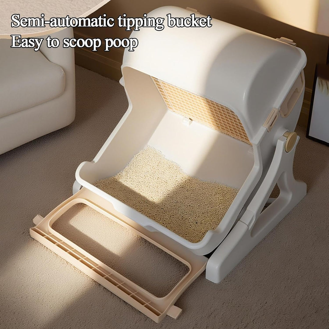 Automatic Odorless Litter Box with Open-Top Design – Felvora
