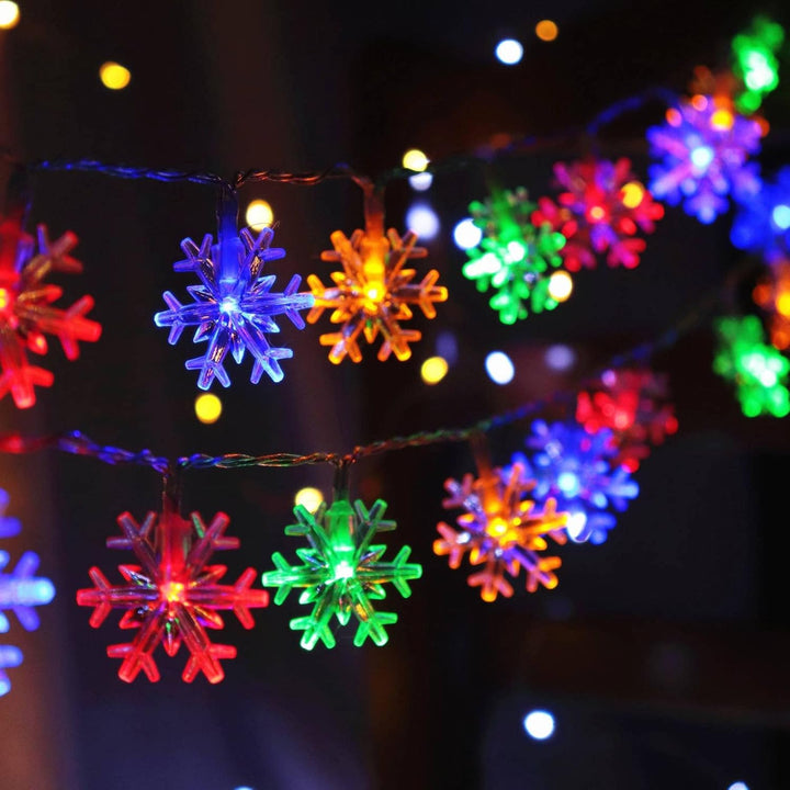 Sneeuwvlok LED Lichtslinger (6 m) - FrostyTwinkle