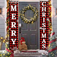 Kerstmis Deurhangers - KerstPlaid