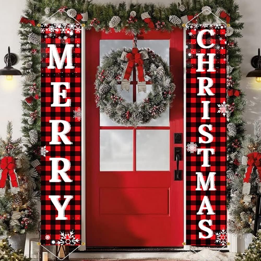Kerstmis Deurhangers - KerstPlaid