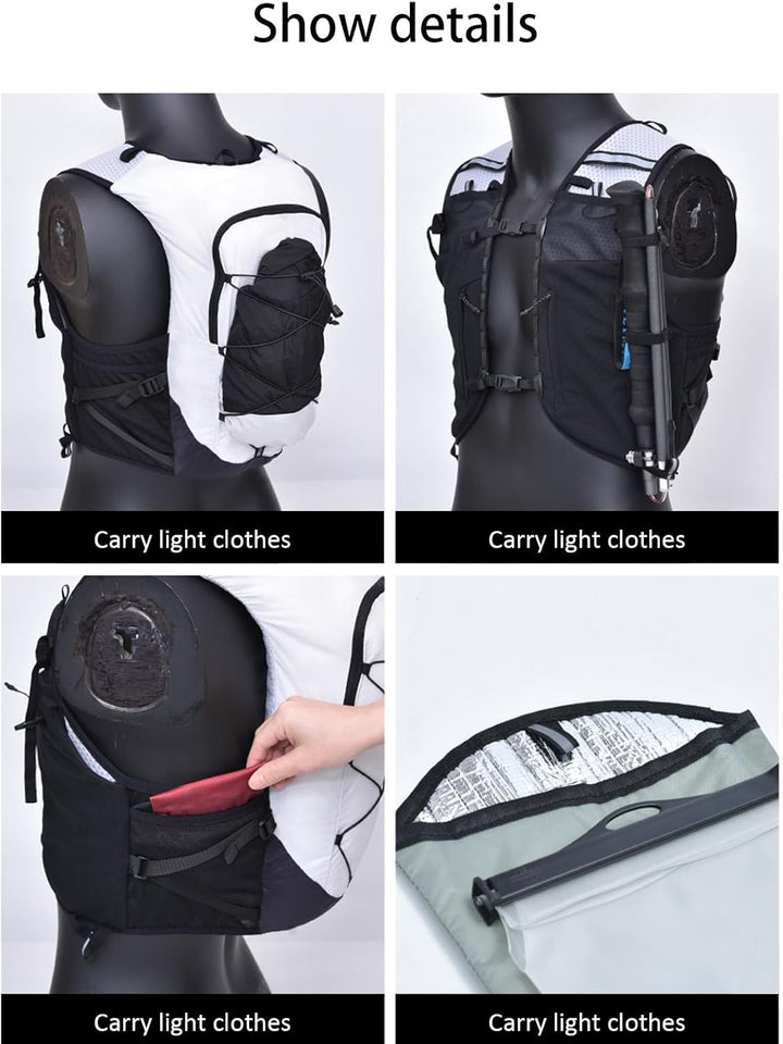 Running Vest Backpack – Lightweight Hydration Pack for Trail Running & Cycling – Alvory