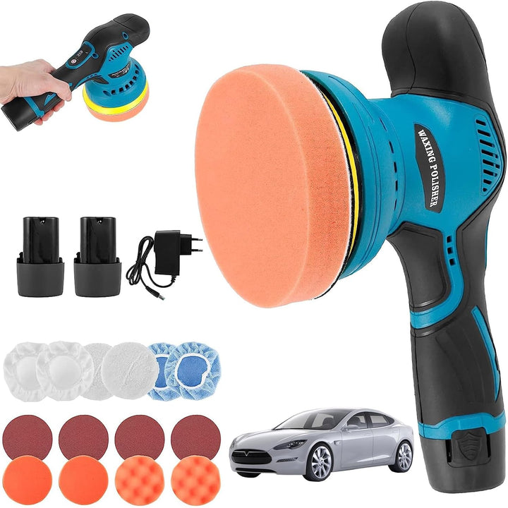 Wireless Car Polisher with Dual Batteries and 8-Speed Control – Torvex