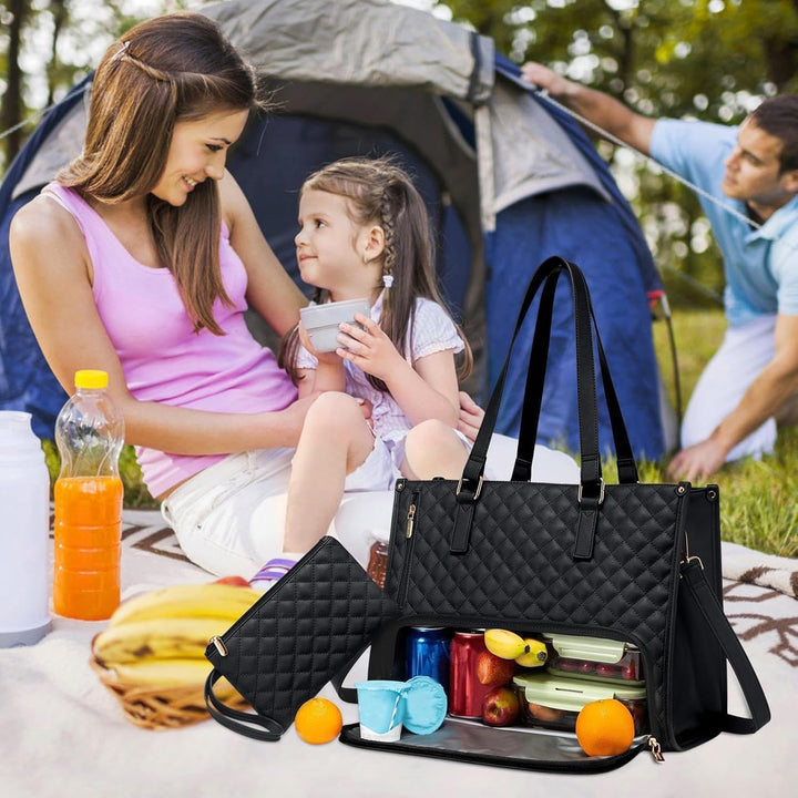 2-in-1 Geïsoleerde Lunch- en Laptoptas voor Werk en Reizen