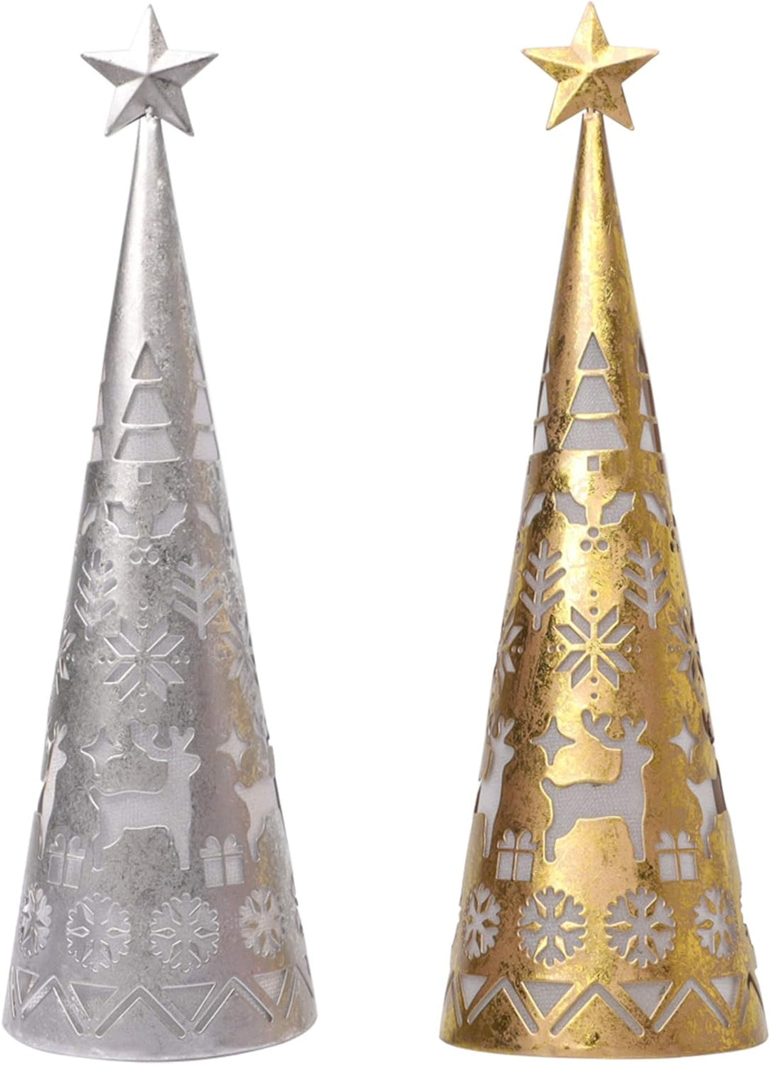 LED Cone Table Decoration Set (2 Pieces) - ShimmerCone