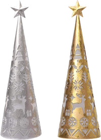 LED Cone Table Decoration Set (2 Pieces) - ShimmerCone