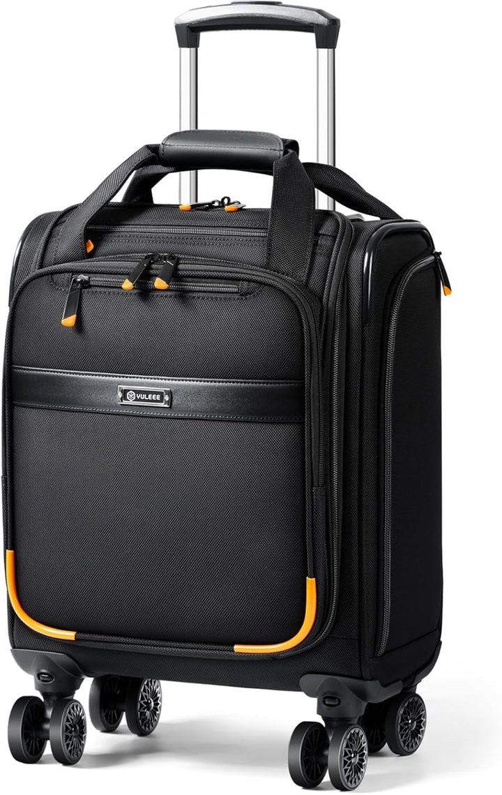 Luchthaven-Goedgekeurde Handbagage Trolley met Spinnerwielen & Laptopvak