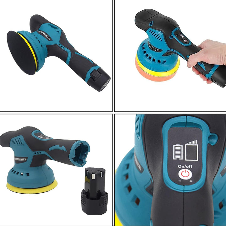Wireless Car Polisher with Dual Batteries and 8-Speed Control – Torvex