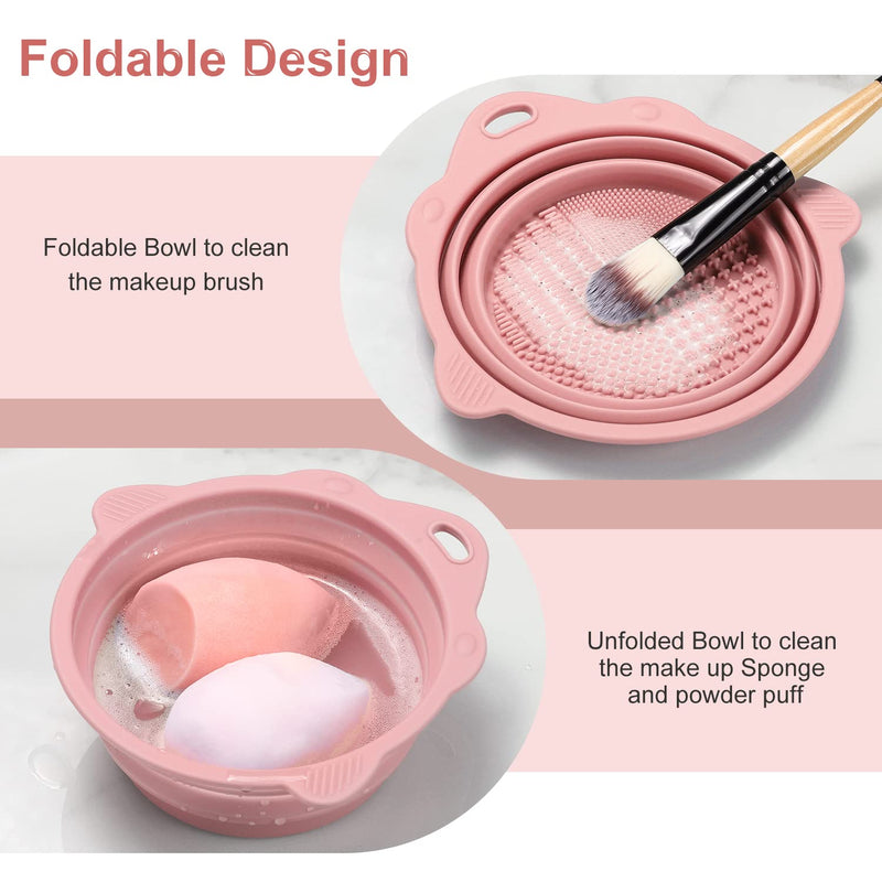 Foldable Silicone Brush Cleaning Bowl