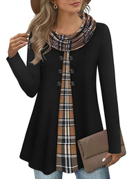 Stijlvolle Colorblock Pullover Sweatshirt voor Dames - Bella
