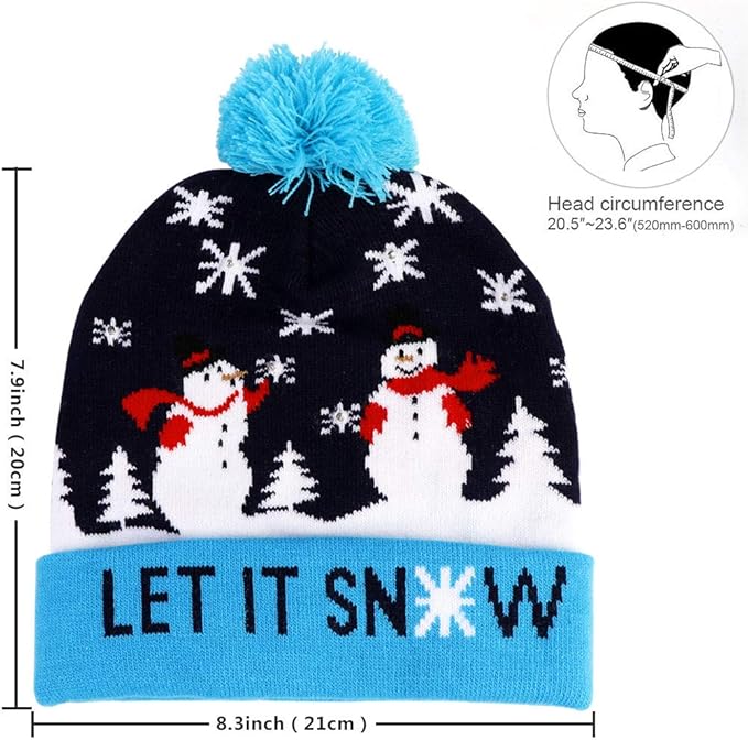 Verlichte Kerst Beanie - GlowDeer