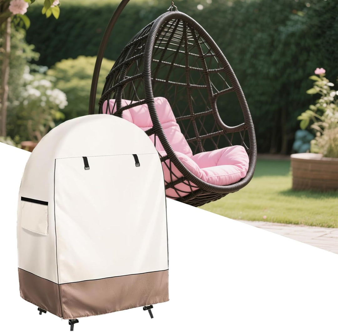 Funda impermeable para silla con forma de huevo con doble cremallera – Solara