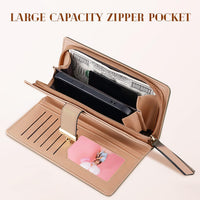 Long Leaf Leather Wallet - Leanne