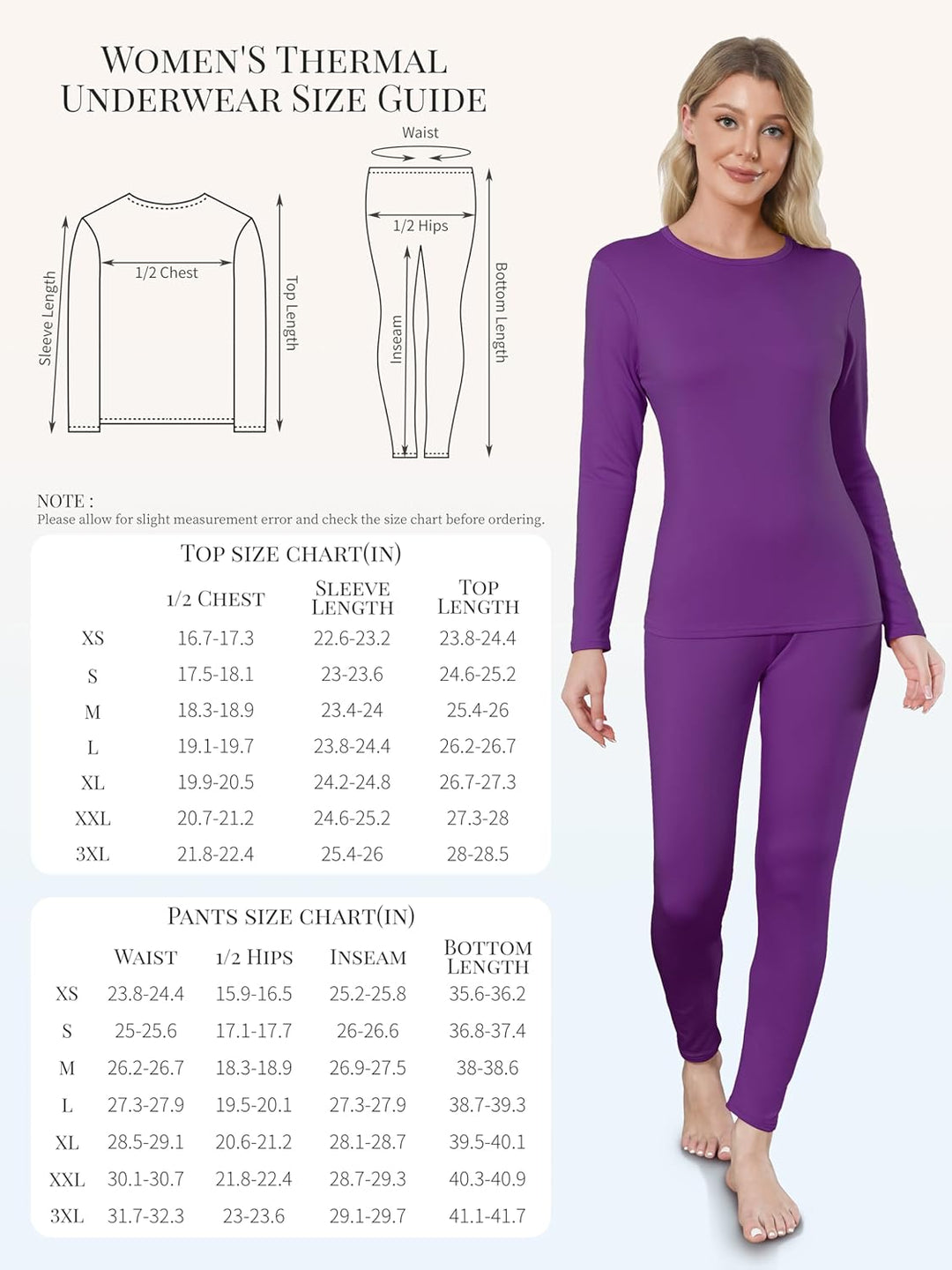 Thermal Underwear for Women - Sophie
