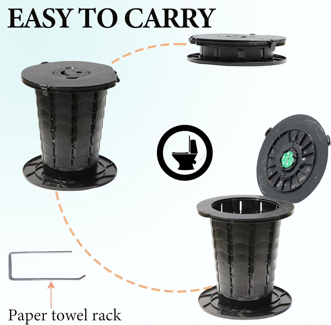 Inodoro portátil con altura ajustable – CampMate