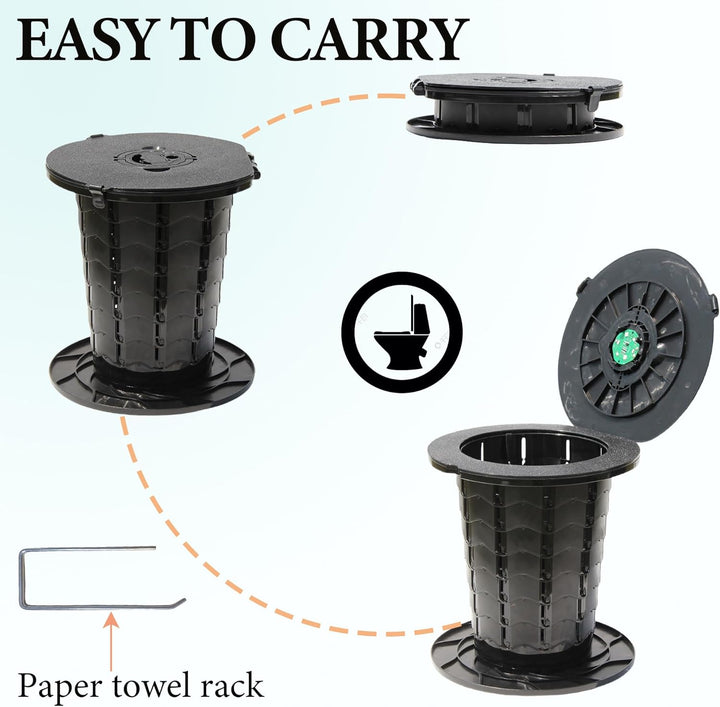 Inodoro portátil con altura ajustable – CampMate