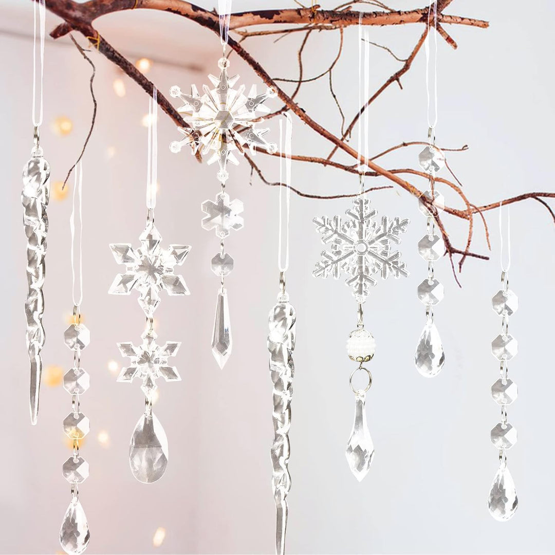 Kristallen Kerst Ornamenten Set - ShineBright