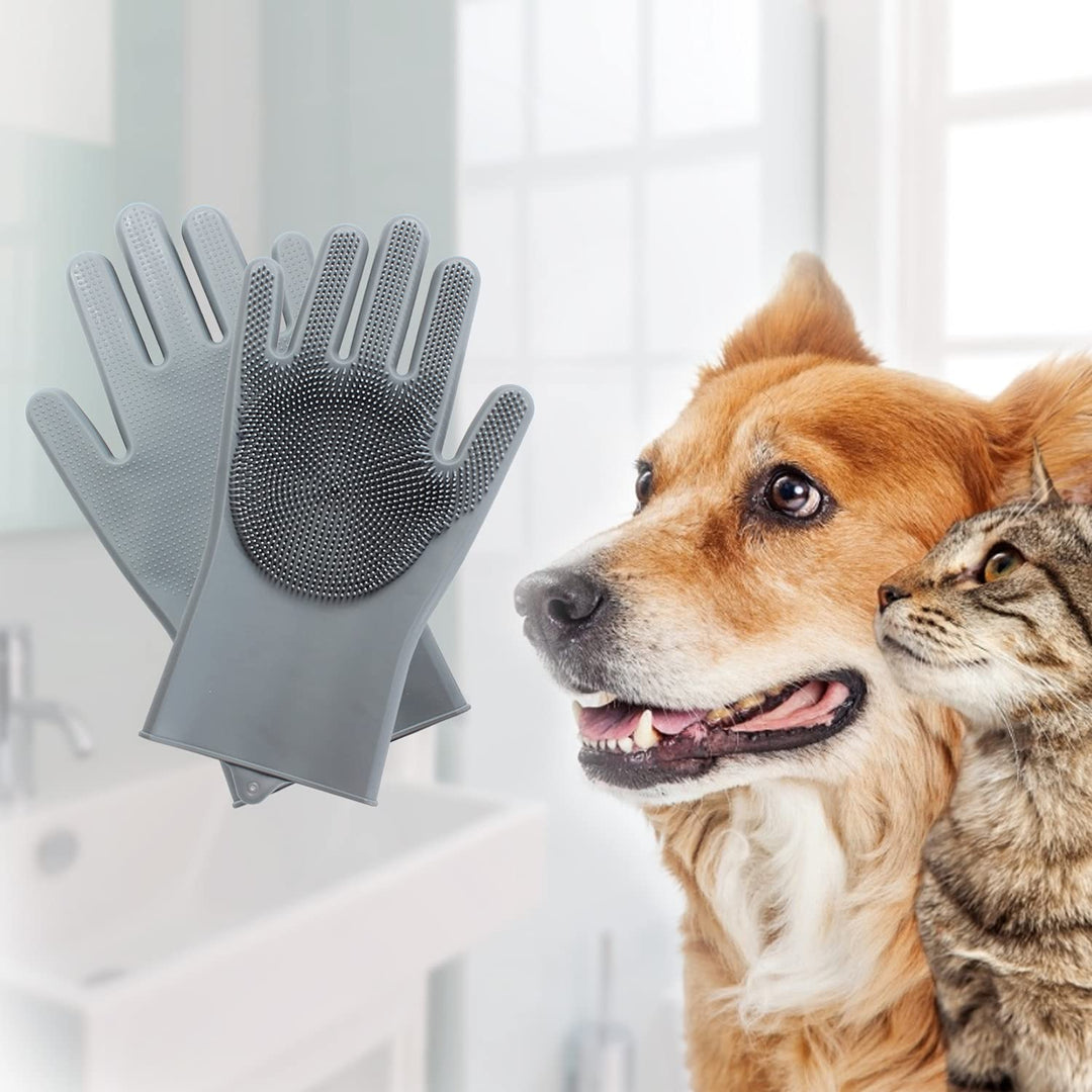 Efficient Pet Grooming Glove - For Tangle-Free Coat!