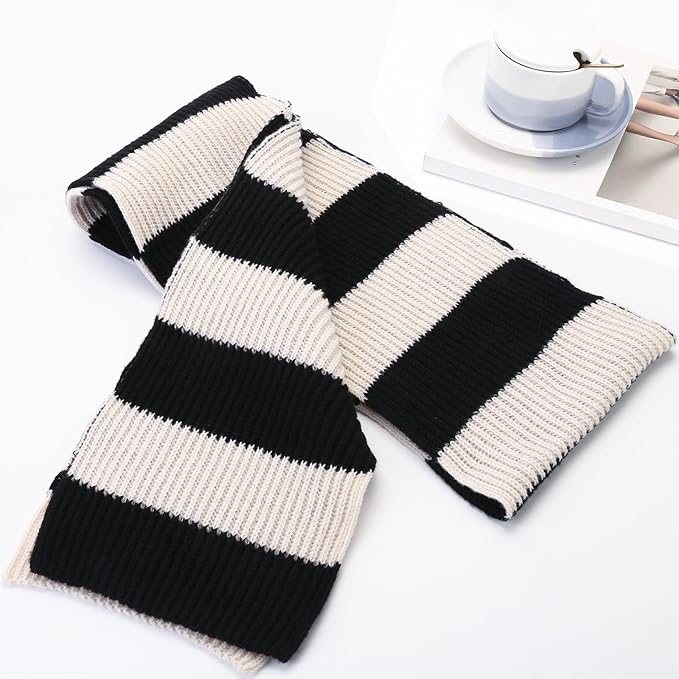 Chunky Knit Striped Scarf for Men - Chris