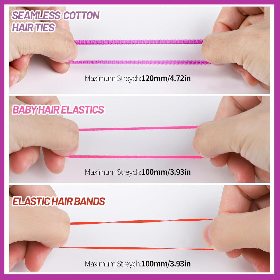 Kleurvolle Elastische Haarbanden en Accessoires Set