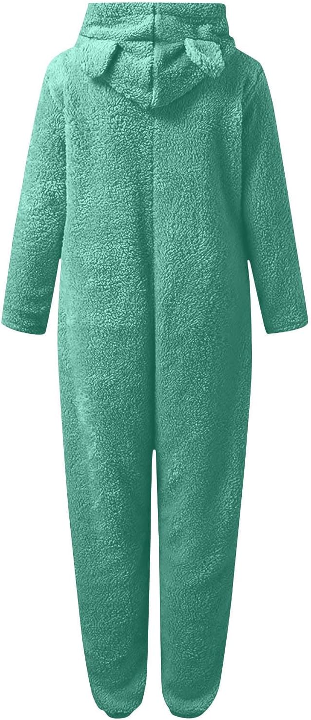 Sherpa Fuzzy Onesie with Hood - CozyCat