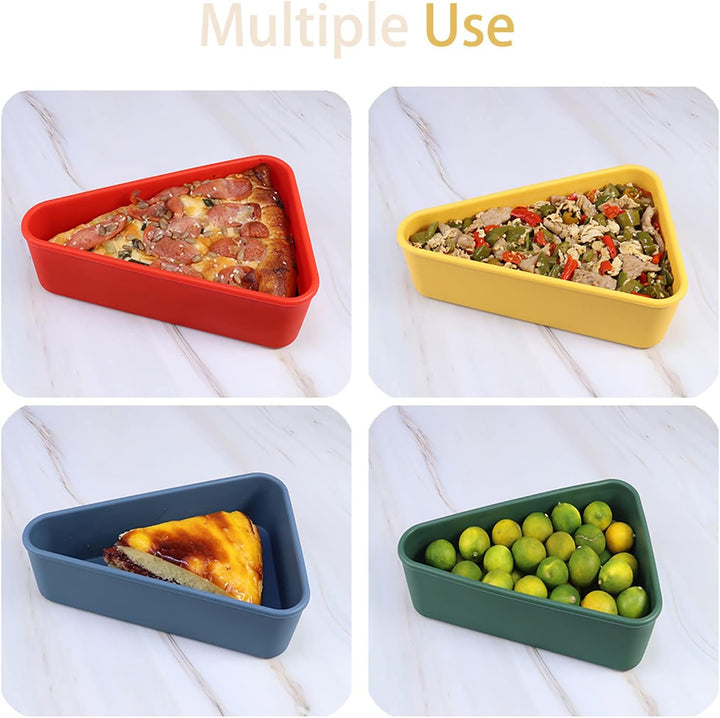 Contenedor reutilizable para guardar pizza con 2 bandejas – SliceSafe