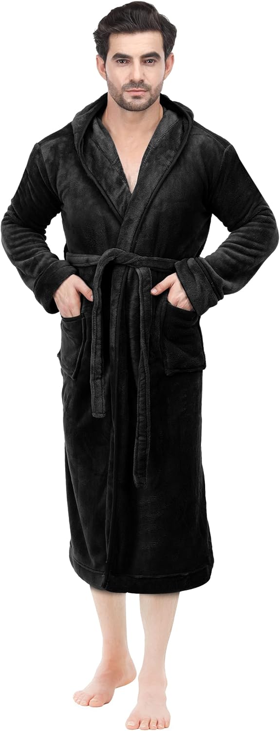 Comfortable Men's Fleece Bathrobe - Harry