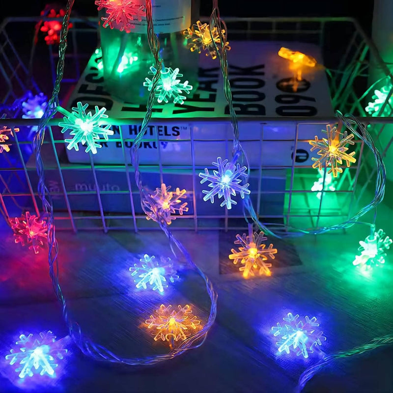 Sneeuwvlok LED Lichtslinger (6 m) - FrostyTwinkle